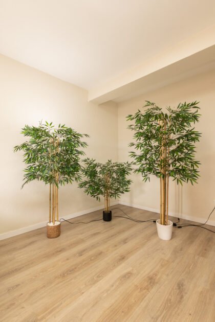 Planta artificial de bambú con / sin lampara